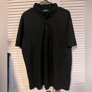 EXPRESS Polo Shirt | Black | Short Sleeve | XL
